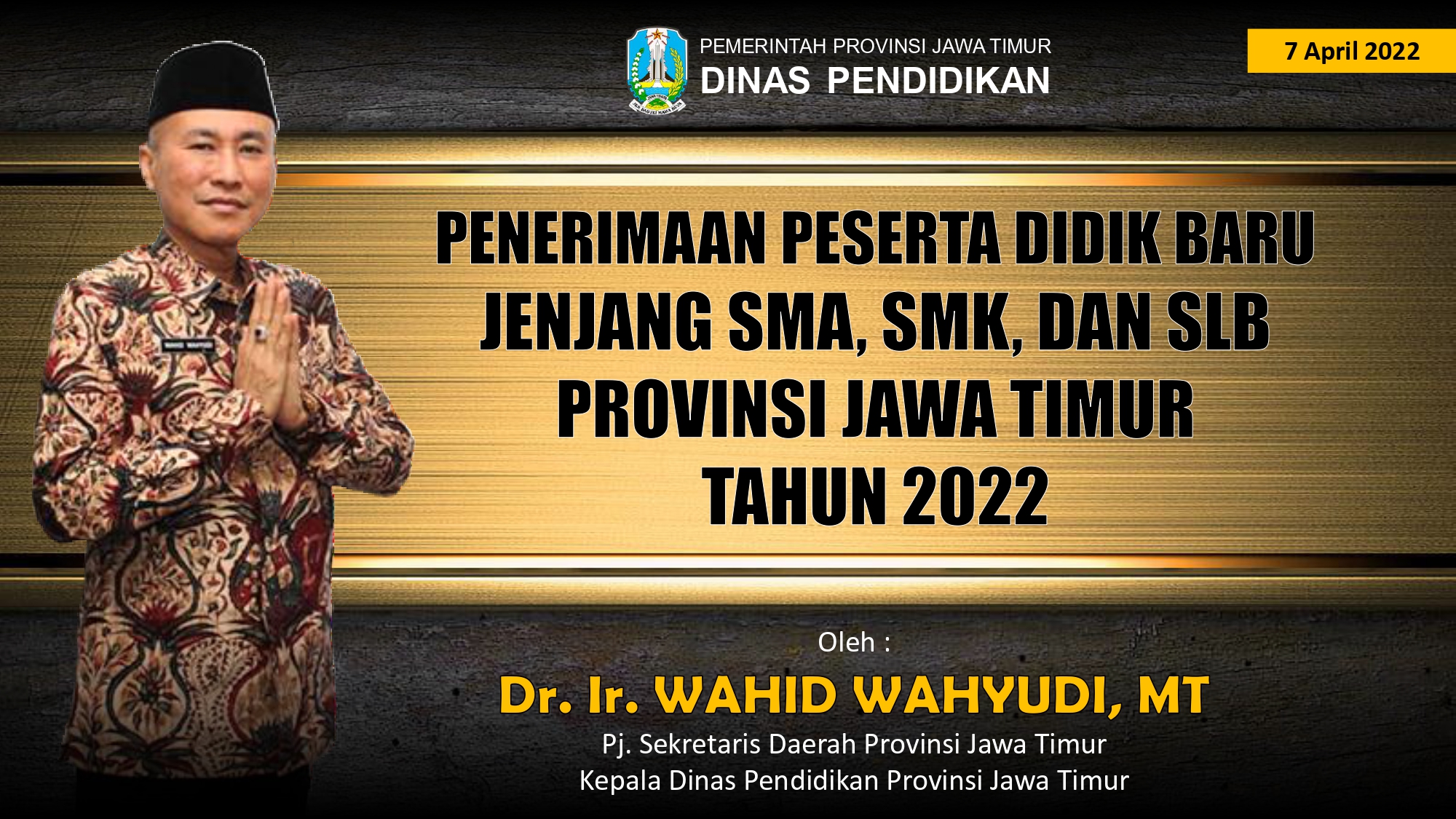 JADWAL PENERIMAAN PESERTA DIDIK BARU ONLINE JATIM