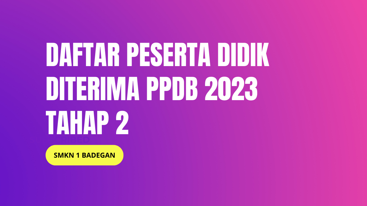 DATA PESERTA DIDIK DITERIMA PPDB JALUR ZONASI TAHUN 2023