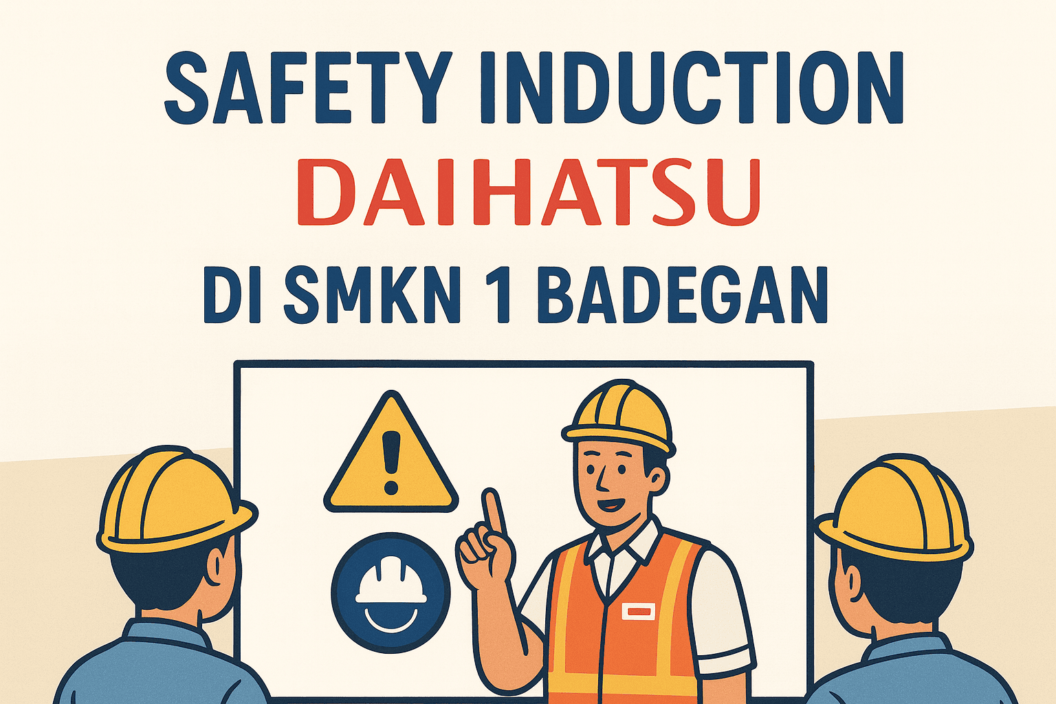 safety induction banner smkn 1 badegan